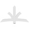 Ekena Millwork Davenport Architectural Grade PVC Gable Bracket, 72"W x 42"H x 4"D x 6"F, 14/12 Pitch GBP072X42X0406DAV00 - alternate 2